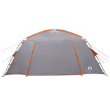 Tenda Capanna Grigio e arancione 400 x 210 x 180 cm Poliestere