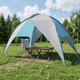 Tenda da campeggio con telo antipioggia impermeabile Cupola Blu