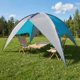 Tenda da campeggio con telo antipioggia impermeabile Cupola Blu