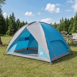 Tenda da campeggio con telo antipioggia impermeabile Cupola Blu