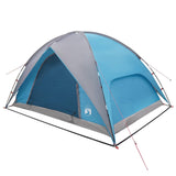 Tenda da campeggio con telo antipioggia impermeabile Cupola Blu