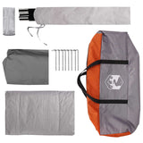 Tenda da tailgate con tendone impermeabile Grigio e arancione