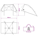 Tenda da auto Verde 308 x 215 x 220 cm Poliestere e Acciaio