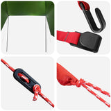 Tenda da auto con tetto Verde 350 x 250 cm Poliestere e Acciaio