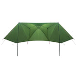 Tenda da auto con tetto Verde 350 x 250 cm Poliestere e Acciaio