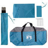 Tenda da auto con tetto Blu 350 x 250 cm Poliestere e Acciaio