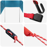 Tenda da auto con tetto Blu 350 x 250 cm Poliestere e Acciaio