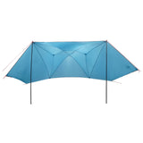 Tenda da auto con tetto Blu 350 x 250 cm Poliestere e Acciaio