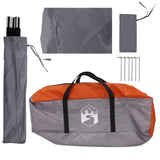 Tenda da auto con tetto Grigio e arancione 350 x 250 cm