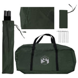 Tenda da auto Verde militare 350 x 250 cm Poliestere e Acciaio