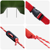 Tenda da veicolo Verde 518 x 580 x 215 cm Poliestere e Acciaio