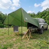 Tenda da veicolo Verde 518 x 580 x 215 cm Poliestere e Acciaio