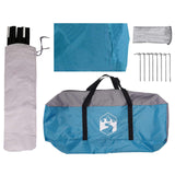 Tenda da veicolo Blu 518 x 580 x 215 cm Poliestere e Acciaio