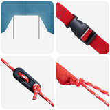 Tenda da veicolo Blu 518 x 580 x 215 cm Poliestere e Acciaio