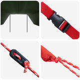 Tenda da veicolo con tetto Verde militare 518 x 580 x 215 cm