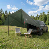 Tenda da veicolo con tetto Verde militare 518 x 580 x 215 cm