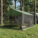 Telo da campeggio con pareti in rete Verde 340 x 260 x 220 cm