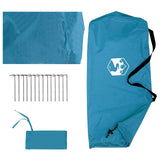 Telo da campeggio con pareti in rete Blu 270 x 210 x 210 cm