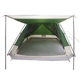Tenda Capanna con tetto Verde 12-Persone Poliestere e Acciaio