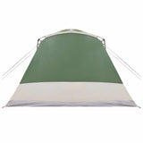 Tenda Capanna con tetto Verde 12-Persone Poliestere e Acciaio