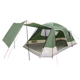 Tenda Capanna con tetto Verde 12-Persone Poliestere e Acciaio
