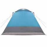 Tenda Capanna con tetto Blu 12-Persone Poliestere e Acciaio