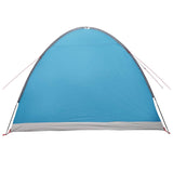 Tenda Capanna con tetto Blu 4 persone Poliestere e Acciaio