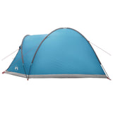 Tenda Capanna con tetto Blu 4 persone Poliestere e Acciaio