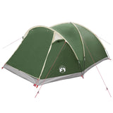 Tenda Capanna con tetto Verde 6 persone Poliestere e Acciaio