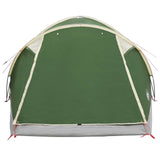 Tenda Capanna con tetto Verde 6 persone Poliestere e Acciaio