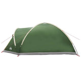 Tenda Capanna con tetto Verde 6 persone Poliestere e Acciaio