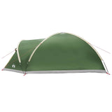 Tenda Capanna con tetto Verde 8 persone Poliestere e Acciaio