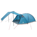 Tenda Capanna con tetto Blu 8 persone Poliestere e Acciaio