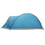 Tenda Capanna con tetto Blu 8 persone Poliestere e Acciaio