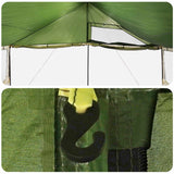 Tenda Familiare Verde 450 x 400 x 265 cm Poliestere e Acciaio