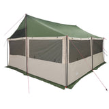 Tenda Familiare Verde 450 x 400 x 265 cm Poliestere e Acciaio