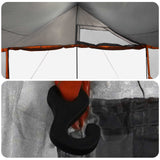 Tenda Familiare con tetto Grigio e arancione 450 x 400 x 265 cm
