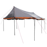 Tenda Familiare con tetto Grigio e arancione 450 x 400 x 265 cm