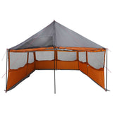 Tenda Familiare con tetto Grigio e arancione 450 x 400 x 265 cm