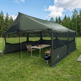 Tenda Familiare con tetto Verde militare 450 x 400 x 265 cm