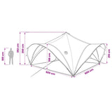Tenda Party Blu 500 x 500 x 350 cm Poliestere e Acciaio