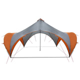 Tenda Party con tetto Grigio e arancione 500 x 500 x 350 cm
