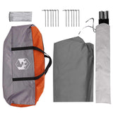 Tenda Party con tetto Grigio e arancione 400 x 400 x 320 cm