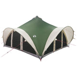 Tenda Tipi con tetto Verde 18 Persone Poliestere e Acciaio
