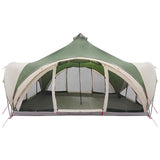 Tenda Tipi con tetto Verde 18 Persone Poliestere e Acciaio