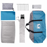 Tenda da campeggio con tetto Blu 6 persone Poliestere e Acciaio