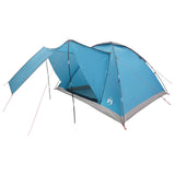 Tenda da campeggio con tetto Blu 6 persone Poliestere e Acciaio