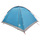 Tenda da campeggio con tetto Blu 6 persone Poliestere e Acciaio