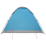 Tenda da campeggio con tetto Blu 6 persone Poliestere e Acciaio