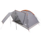 Tenda da campeggio con tetto Grigio e arancione 6 persone